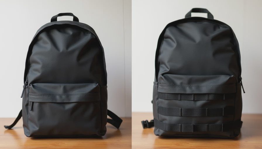 Subtle MOLLE integration before and after Plain backpack vs subtly modded version