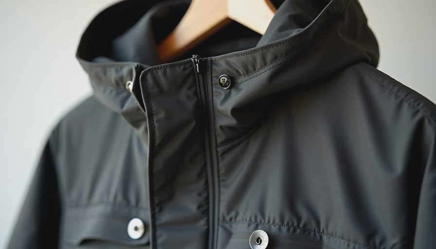 Acronym signature design features Used Acronym jacket detail close-up