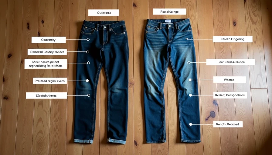 Techwear pants vs regular pants comparison flat lay