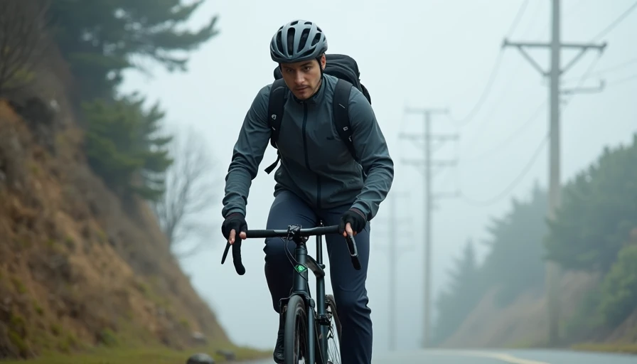 Techwear bike commute in San Francisco hills