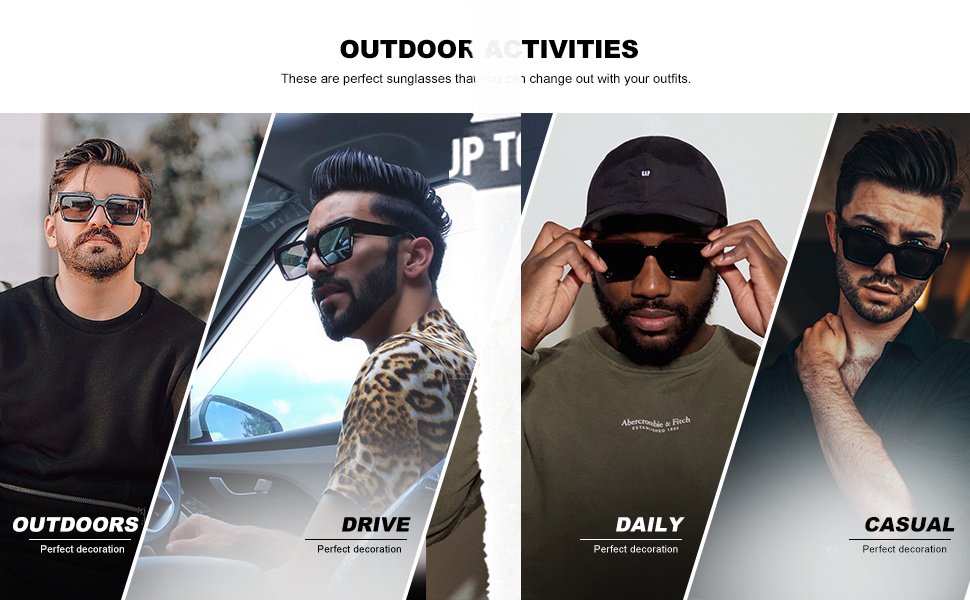 These are prefect sunglasses that you can change out with your outfits