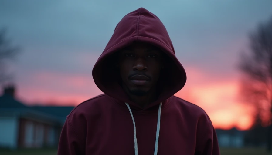 Illustration for hoodie with oversized hood