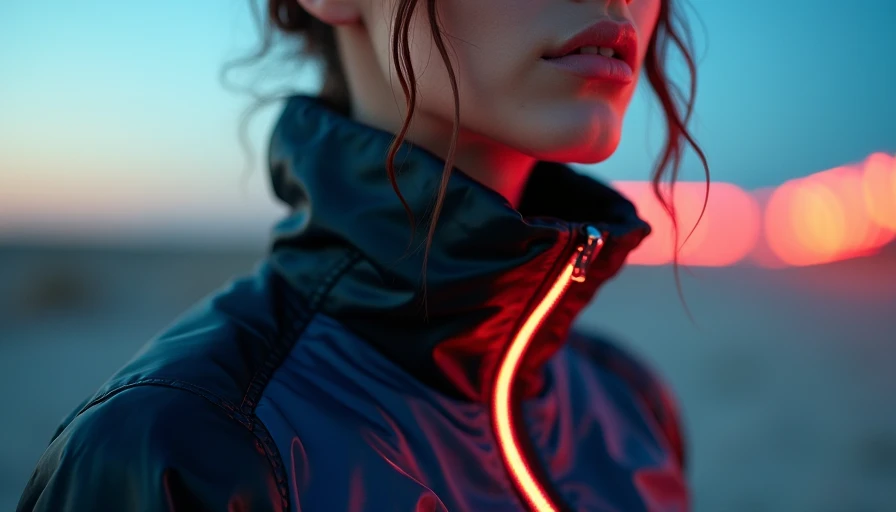 Illustration for futuristic jacket