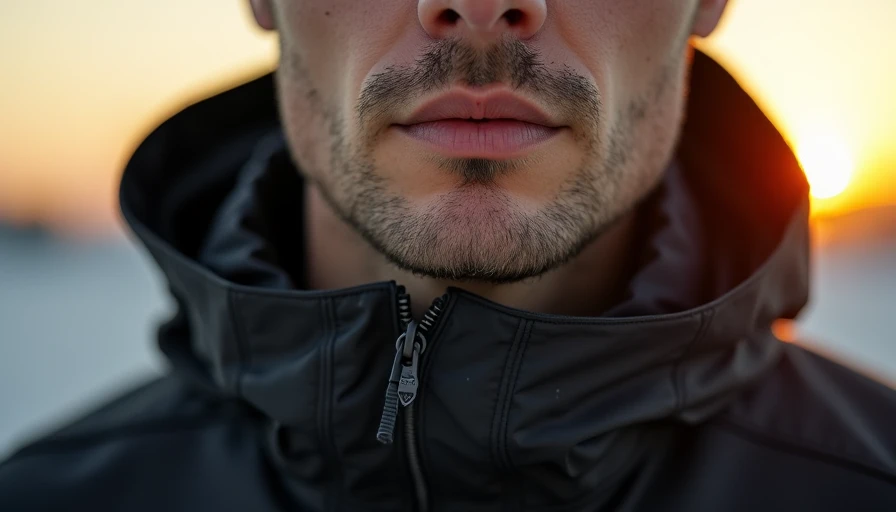 Visual context for techwear jacket